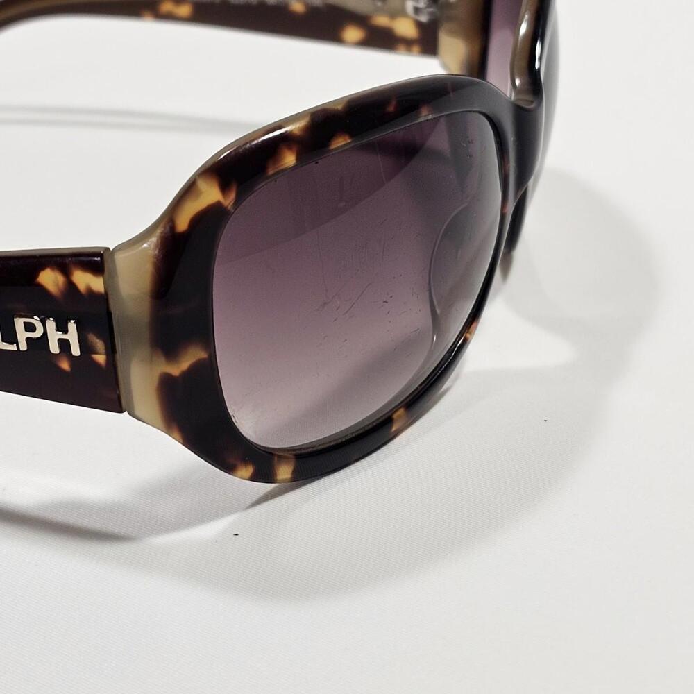 Vintage Ralph Lauren Sunglasses Tortoiseshell Oversized Brown Frame - Picture 9 of 13